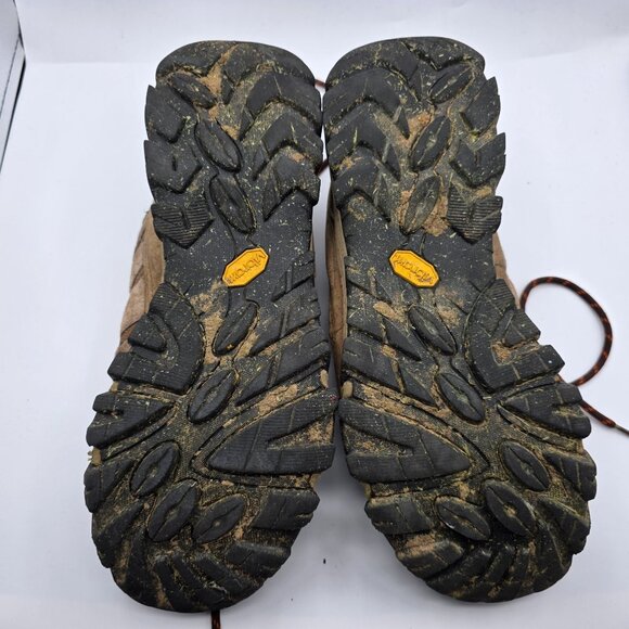 Merrell Boulder Mens Size 10 Brown Shoes Vibram Soles Camping Hiking Trails - Picture 8 of 13
